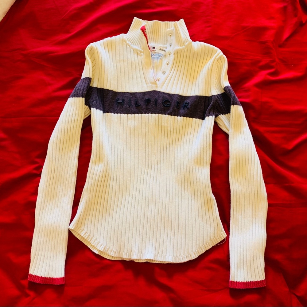 Tommy Hilfiger Sweater color block logo size M